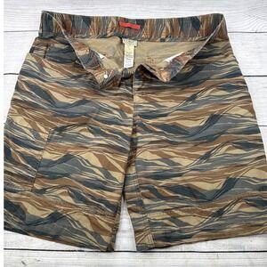 LL Bean Men's 36 Camo Print Hiking Shorts Cotton Blend Outdoor Casual